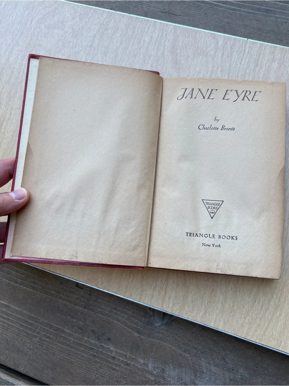 Jane Eyre Vintage 1943 Hardcover Book By Charlotte Brontë